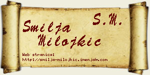 Smilja Milojkić vizit kartica